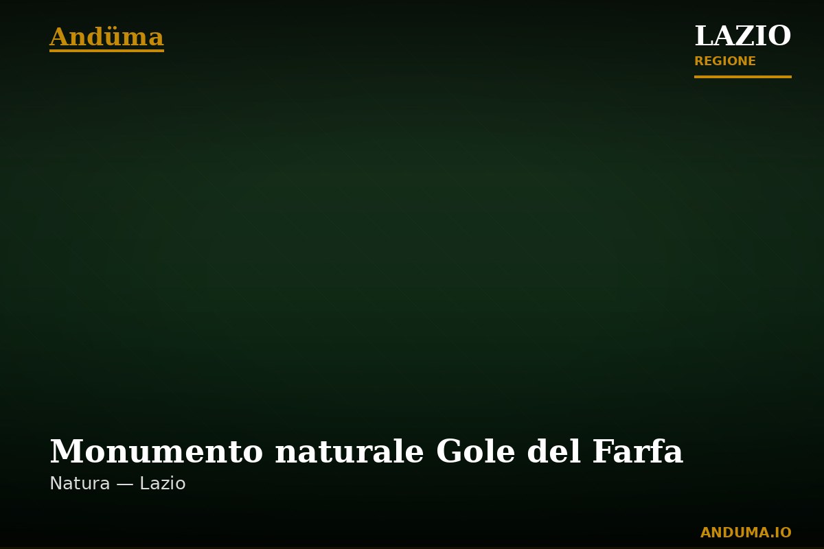 Monumento naturale Gole del Farfa — Punto di interesse , Roma