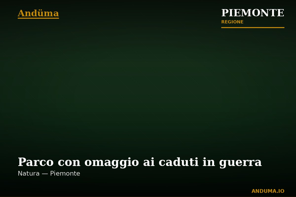 Parco con omaggio ai caduti in guerra — Punto di interesse a Torre Pellice, Torino