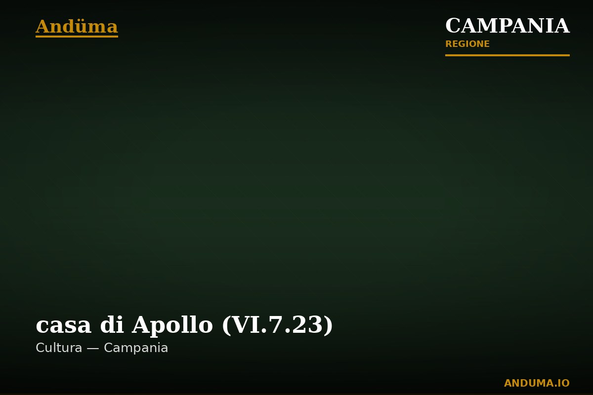 casa di Apollo (VI.7.23) — Punto di interesse , Napoli