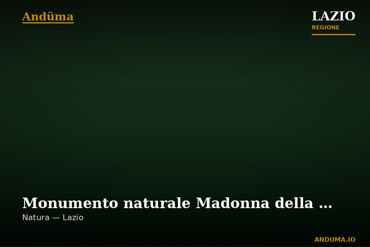 Monumento naturale Madonna della Neve — Punto di interesse , Roma
