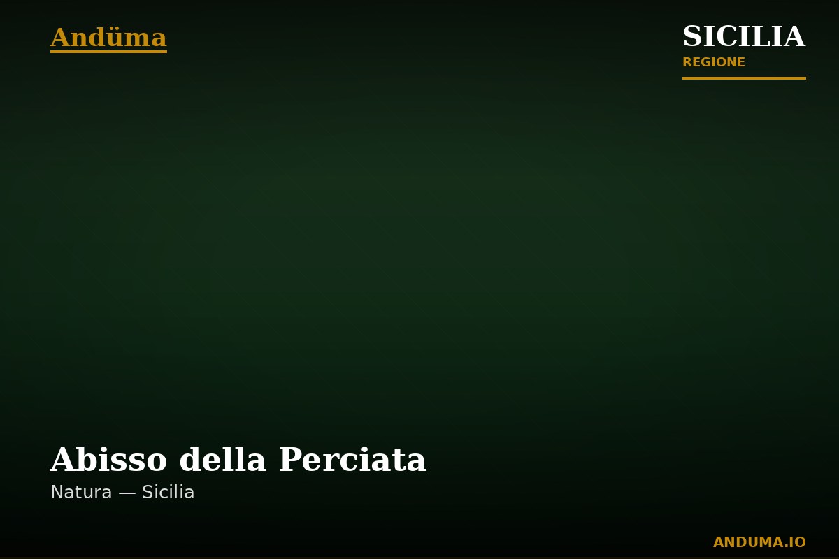 Abisso della Perciata — Punto di interesse a Palermo, Palermo