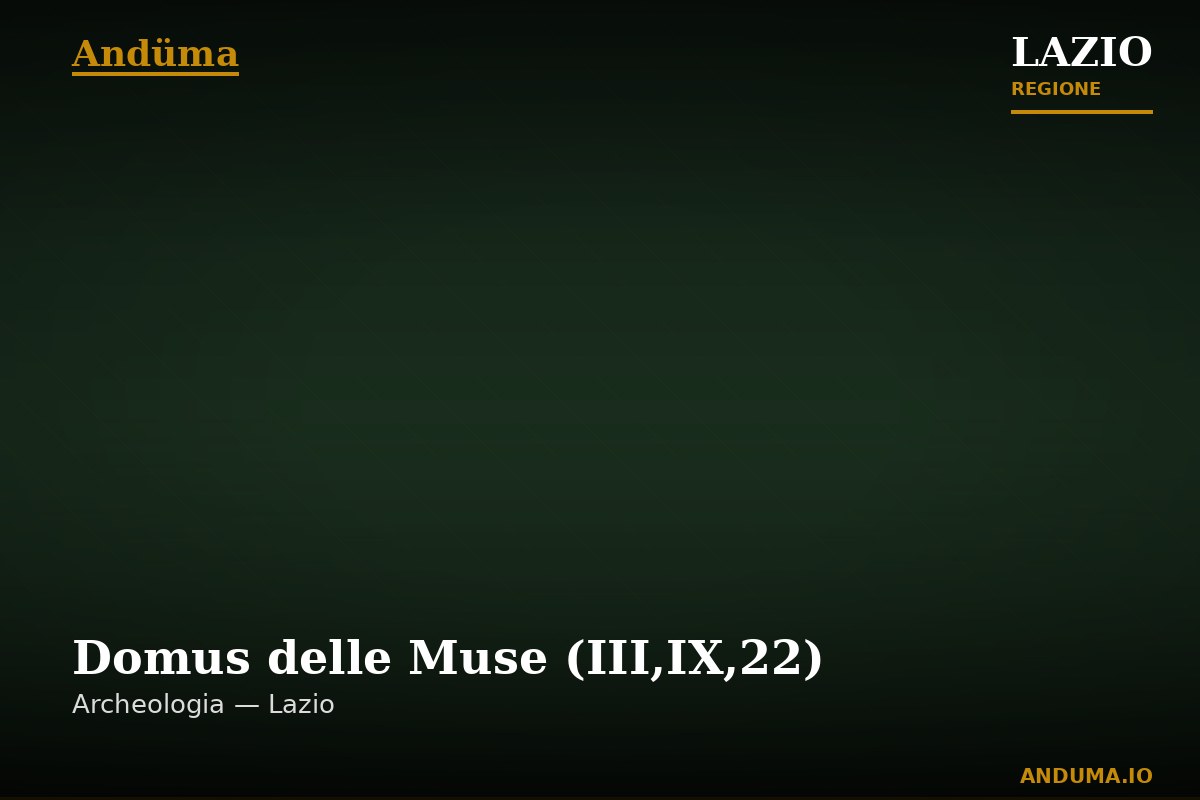 Domus delle Muse (III,IX,22) — Punto di interesse , Roma