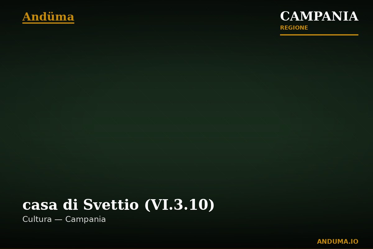 casa di Svettio (VI.3.10) — Punto di interesse , Napoli