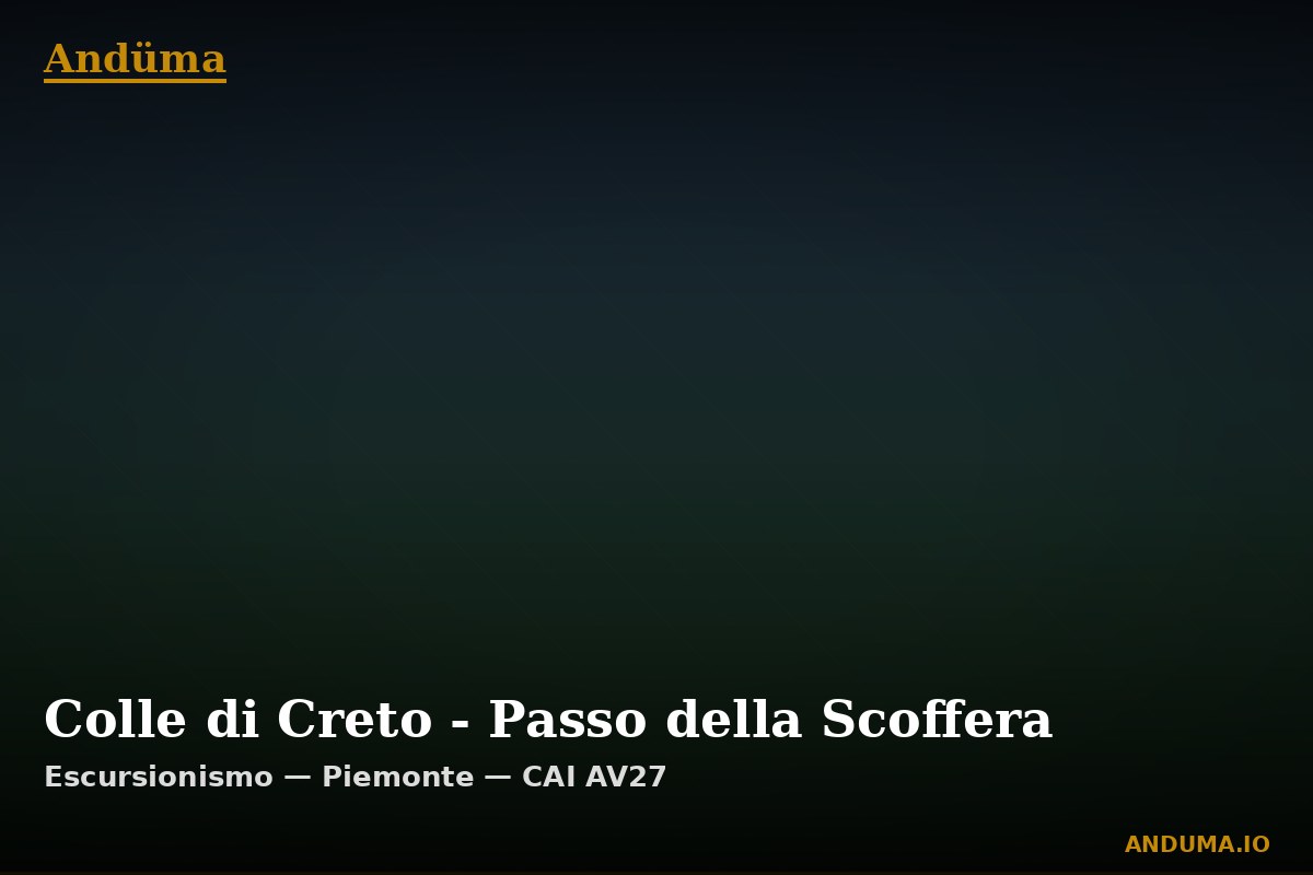 Colle di Creto - Passo della Scoffera — Punto di interesse , Piedmont