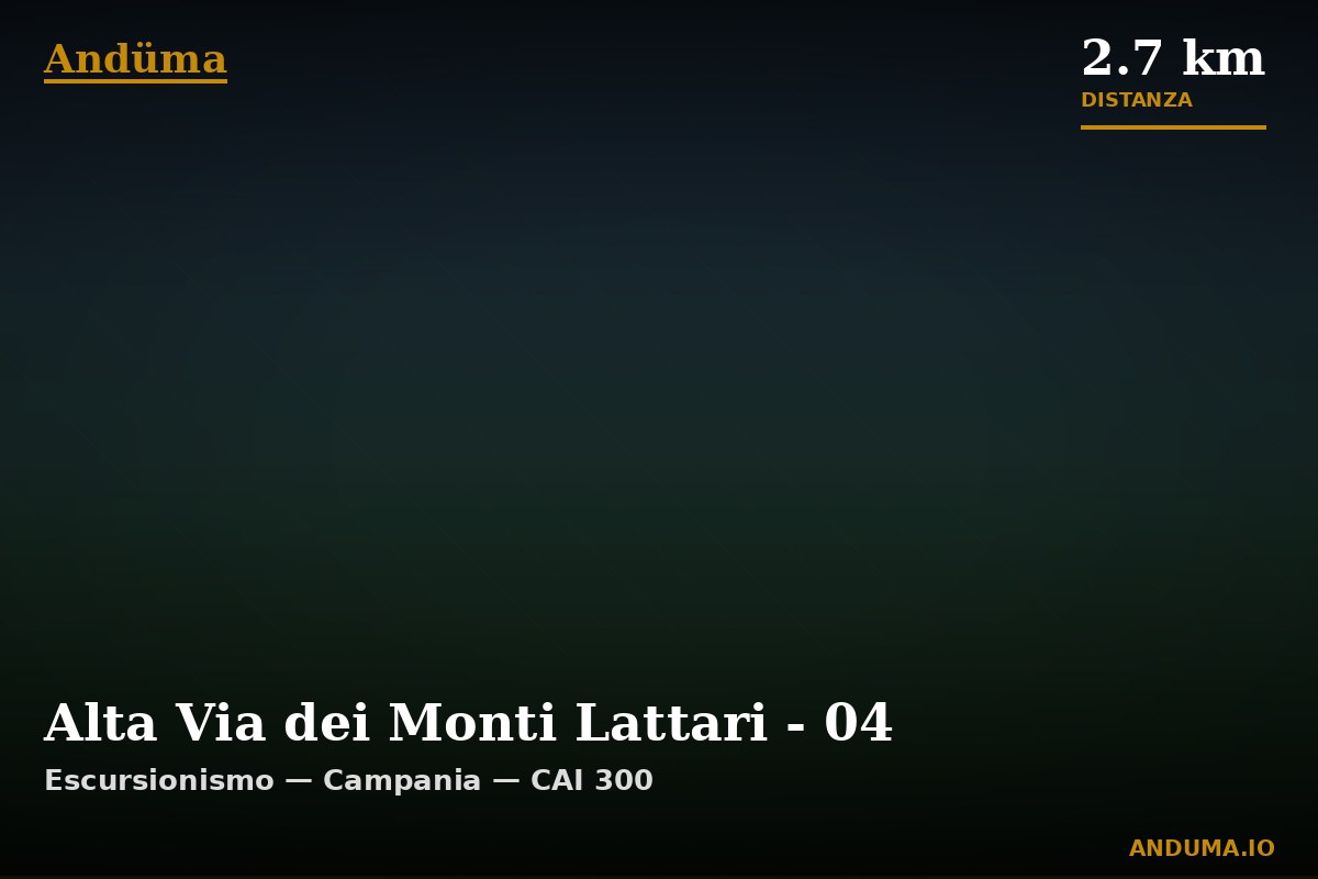 Alta Via dei Monti Lattari - 04 — Punto di interesse , Piedmont