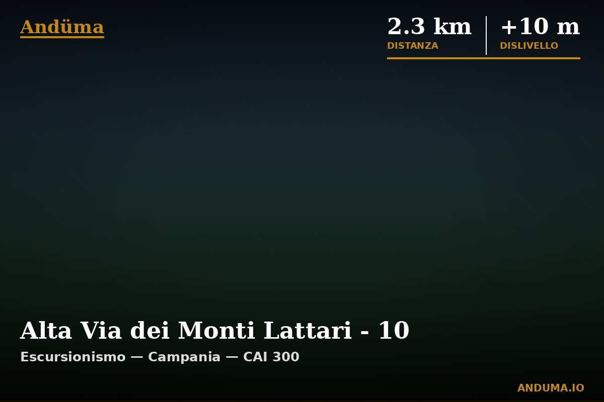 Alta Via dei Monti Lattari - 10 — Punto di interesse , Piedmont