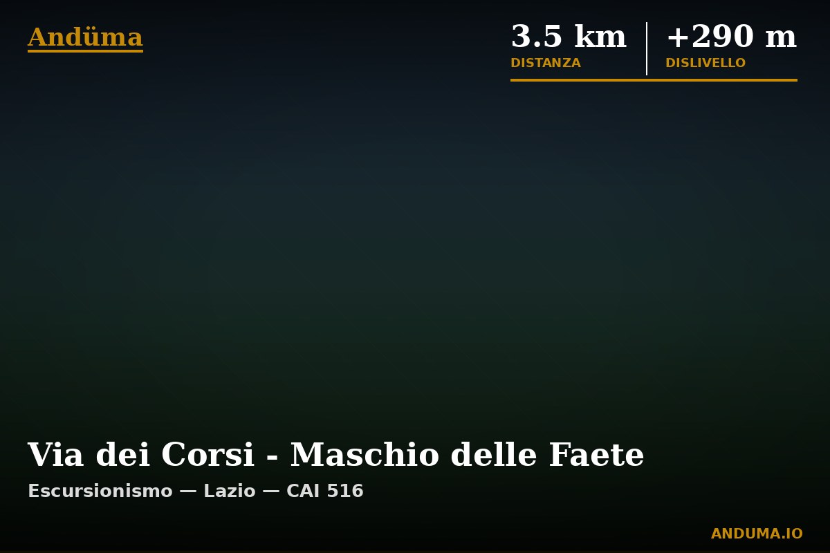 Via dei Corsi - Maschio delle Faete — Punto di interesse , Piedmont