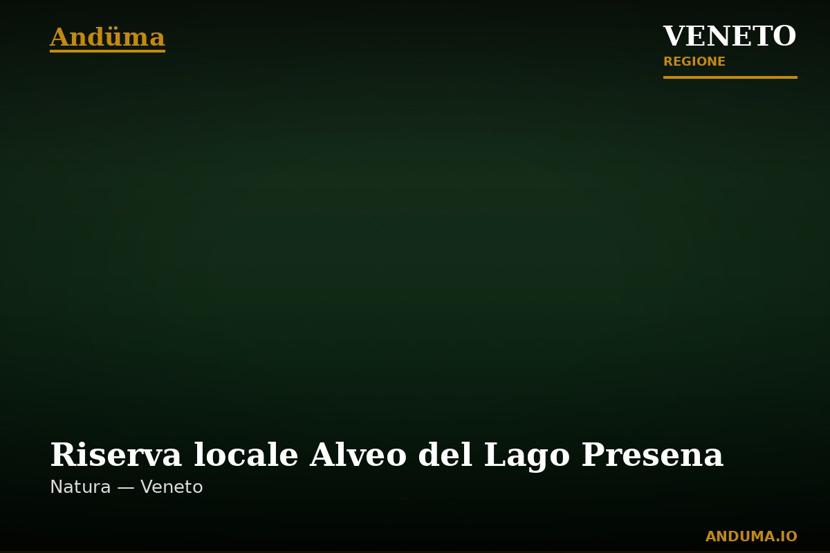 Riserva locale Alveo del Lago Presena — Punto di interesse , Venezia