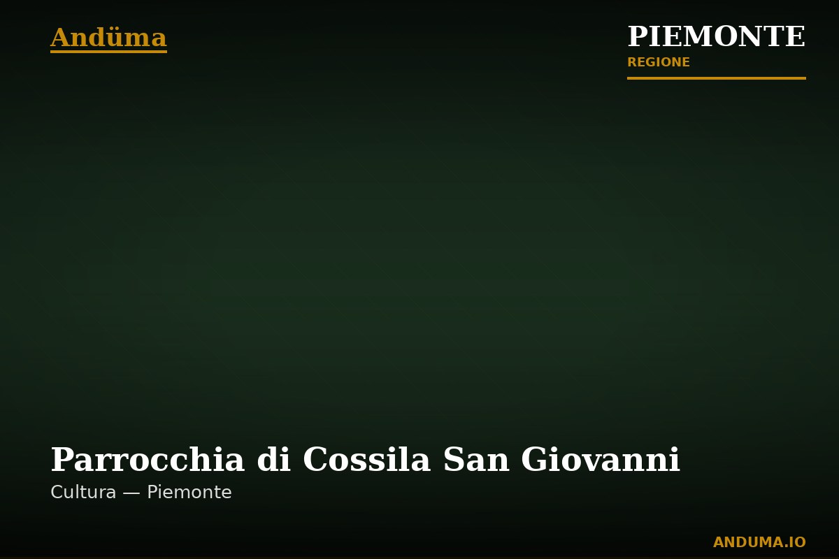 Parrocchia di Cossila San Giovanni — Punto di interesse a Graglia, Biella