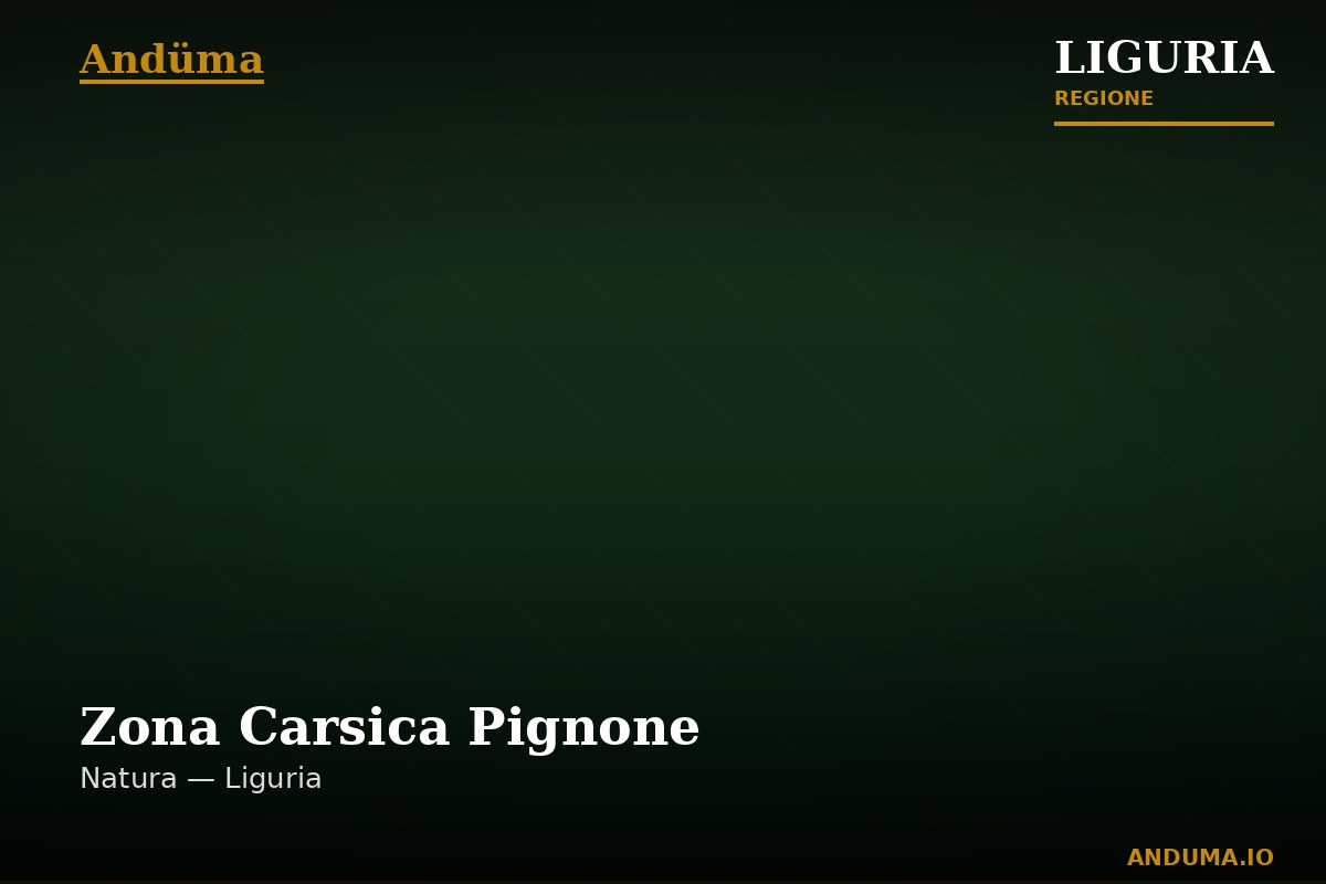 Zona Carsica Pignone — Punto di interesse a Cinque Terre, La Spezia
