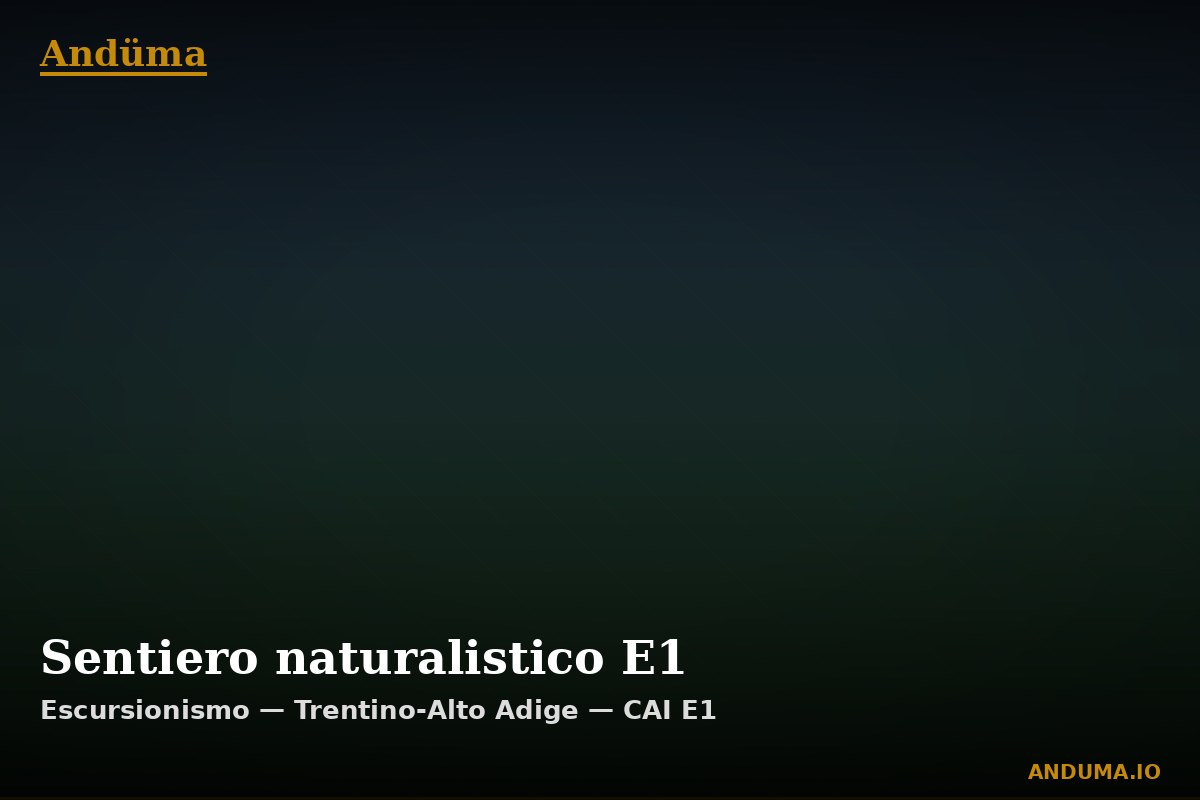 Sentiero naturalistico E1 — Punto di interesse , Piedmont