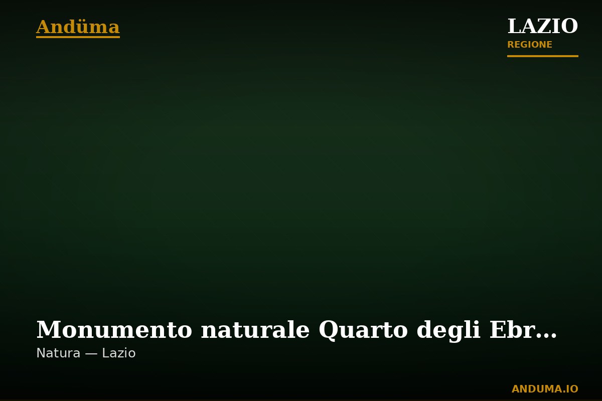 Monumento naturale Quarto degli Ebrei e Tenuta di Mazzalupetto — Punto di interesse , Roma