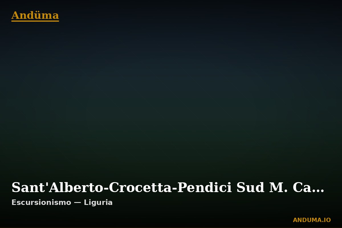 Sant'Alberto-Crocetta-Pendici Sud M. Castelluzzo (AVML)-Passo Scoffera — Punto di interesse , Piedmont