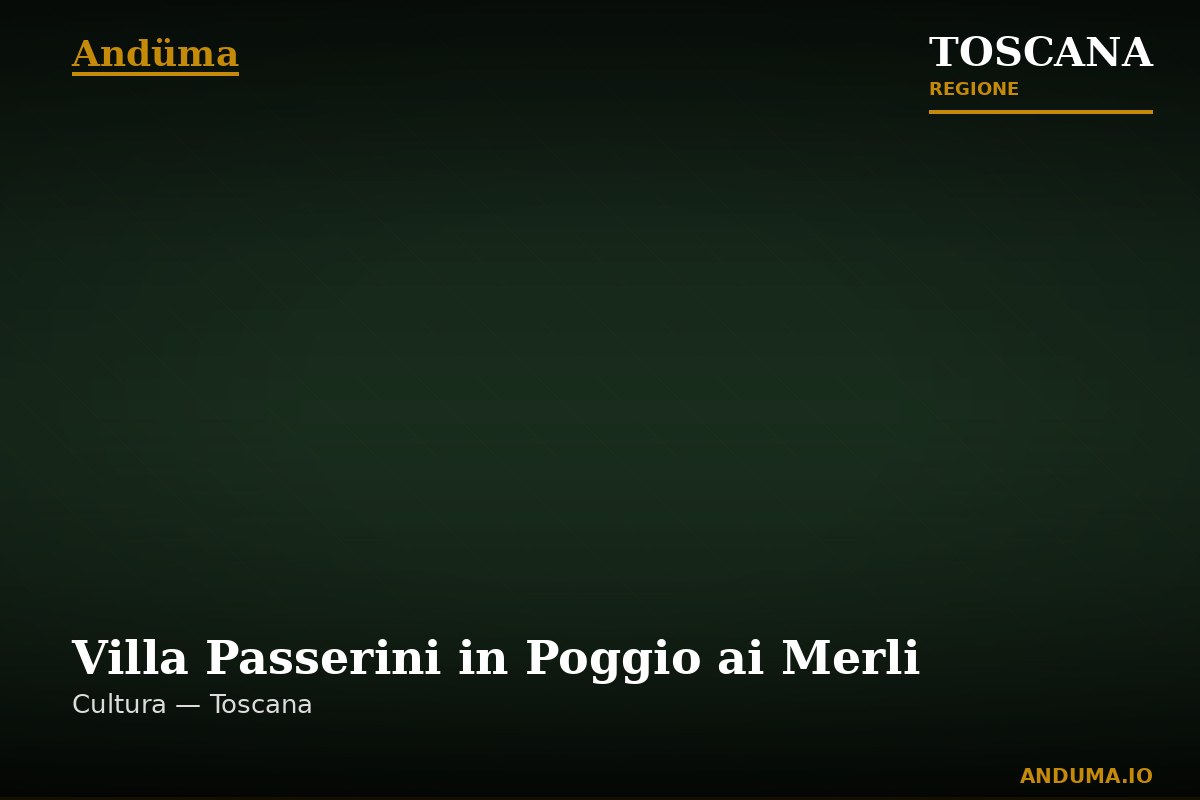 Villa Passerini in Poggio ai Merli — Punto di interesse a Firenze, Firenze