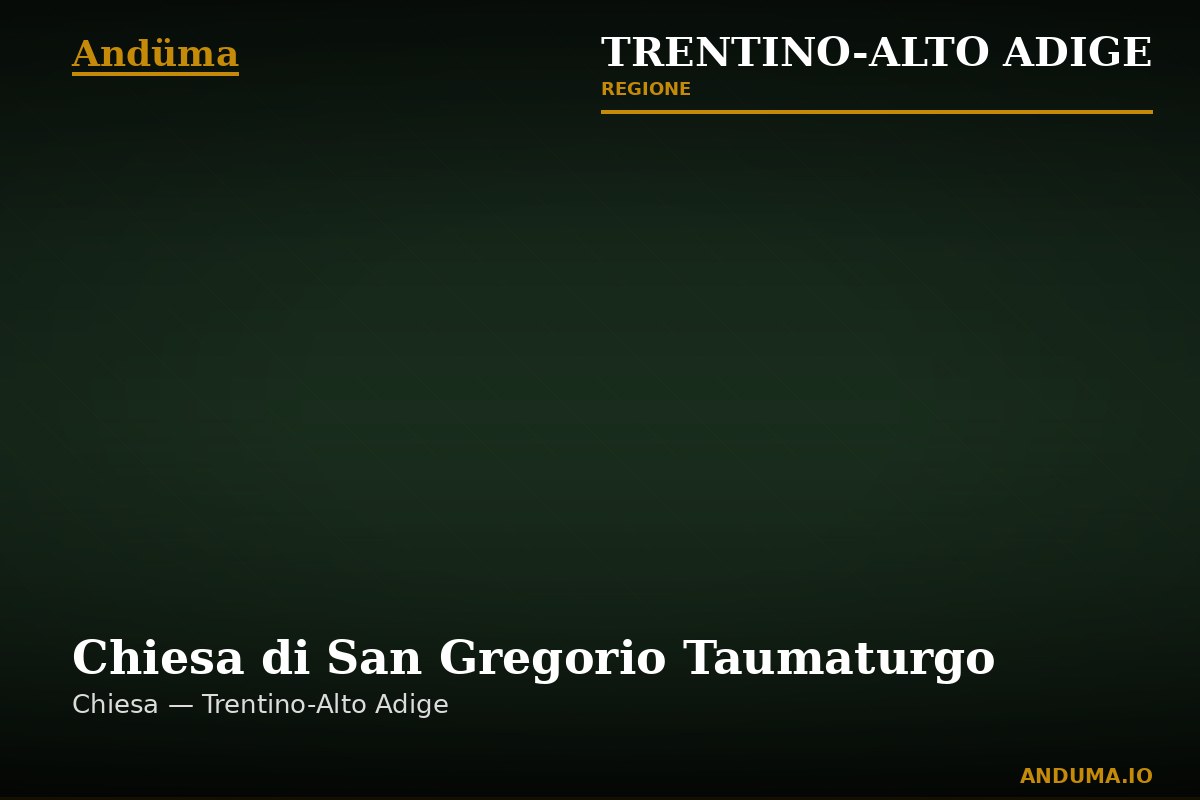 Chiesa di San Gregorio Taumaturgo — Punto di interesse a Trento, Trento
