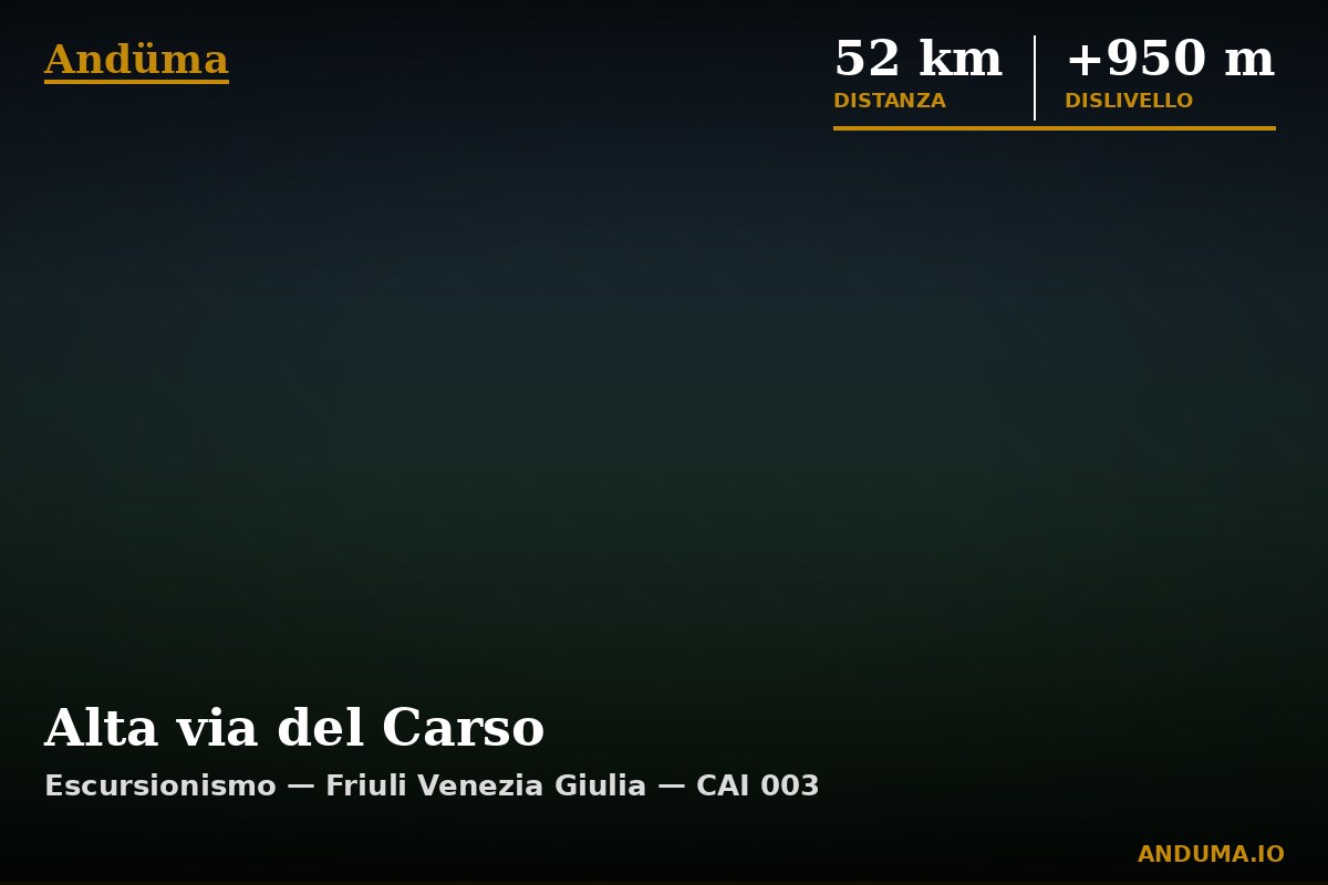 Alta via del Carso — Punto di interesse , Piedmont