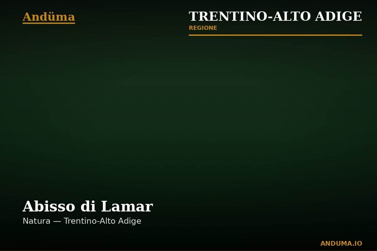 Abisso di Lamar — Punto di interesse a Trento, Trento