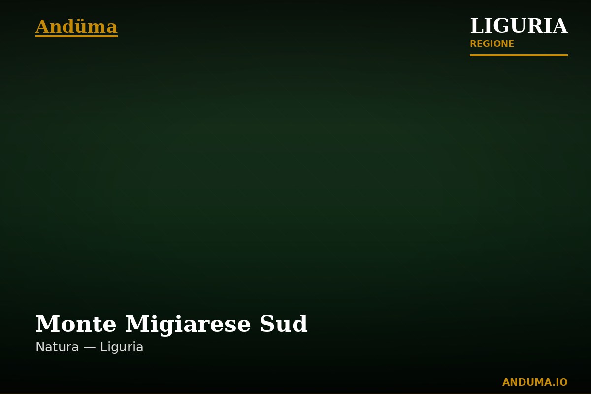 Monte Migiarese Sud — Punto di interesse a Cinque Terre, La Spezia