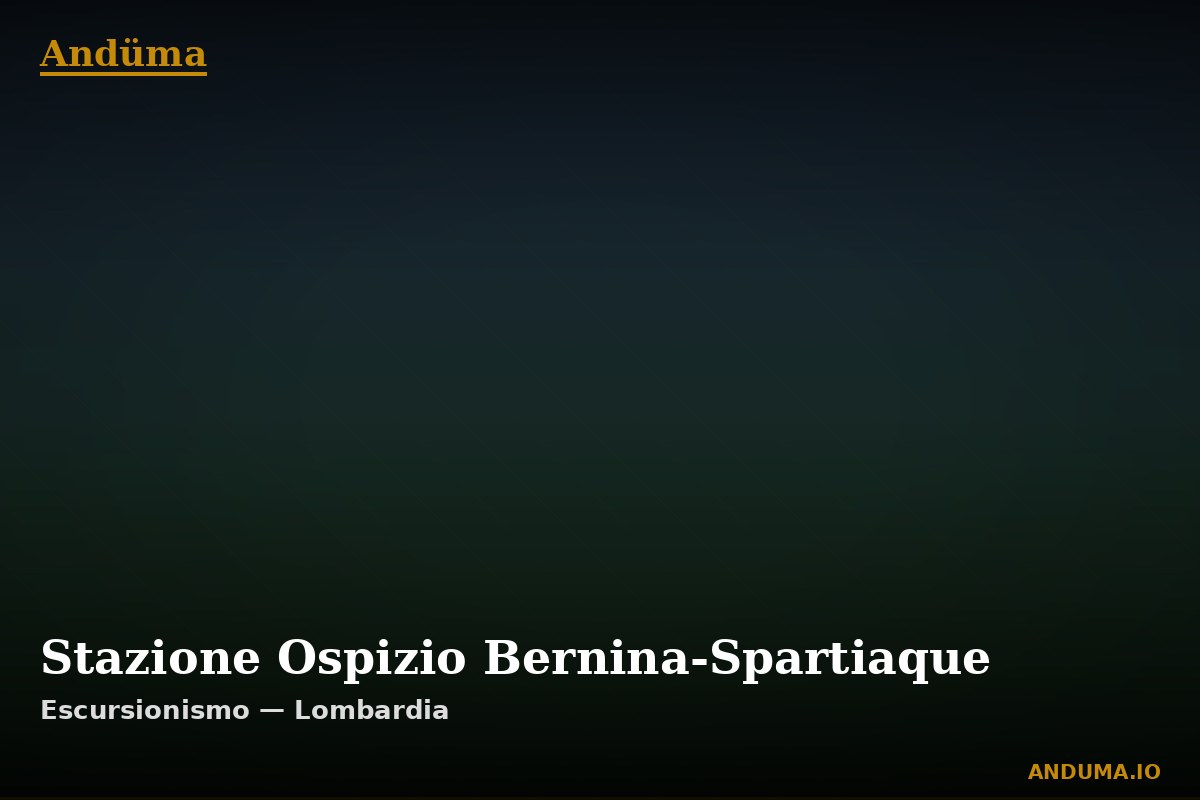 Stazione Ospizio Bernina-Spartiaque — Punto di interesse , Piedmont