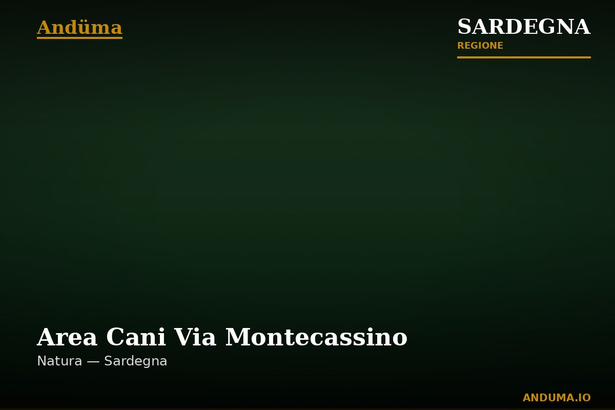 Area Cani Via Montecassino — Punto di interesse a Cagliari, Cagliari
