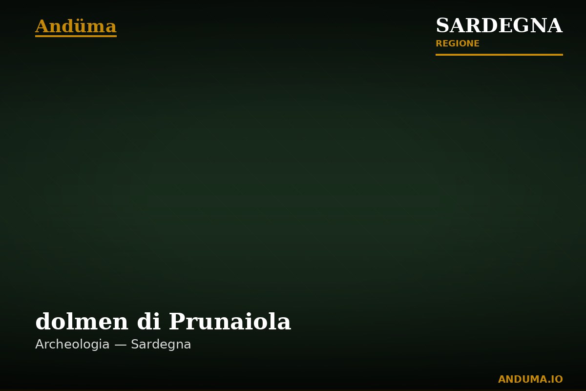 dolmen di Prunaiola — Punto di interesse , Cagliari