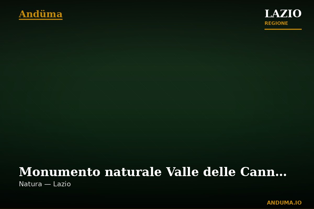 Monumento naturale Valle delle Cannuccete — Punto di interesse , Roma