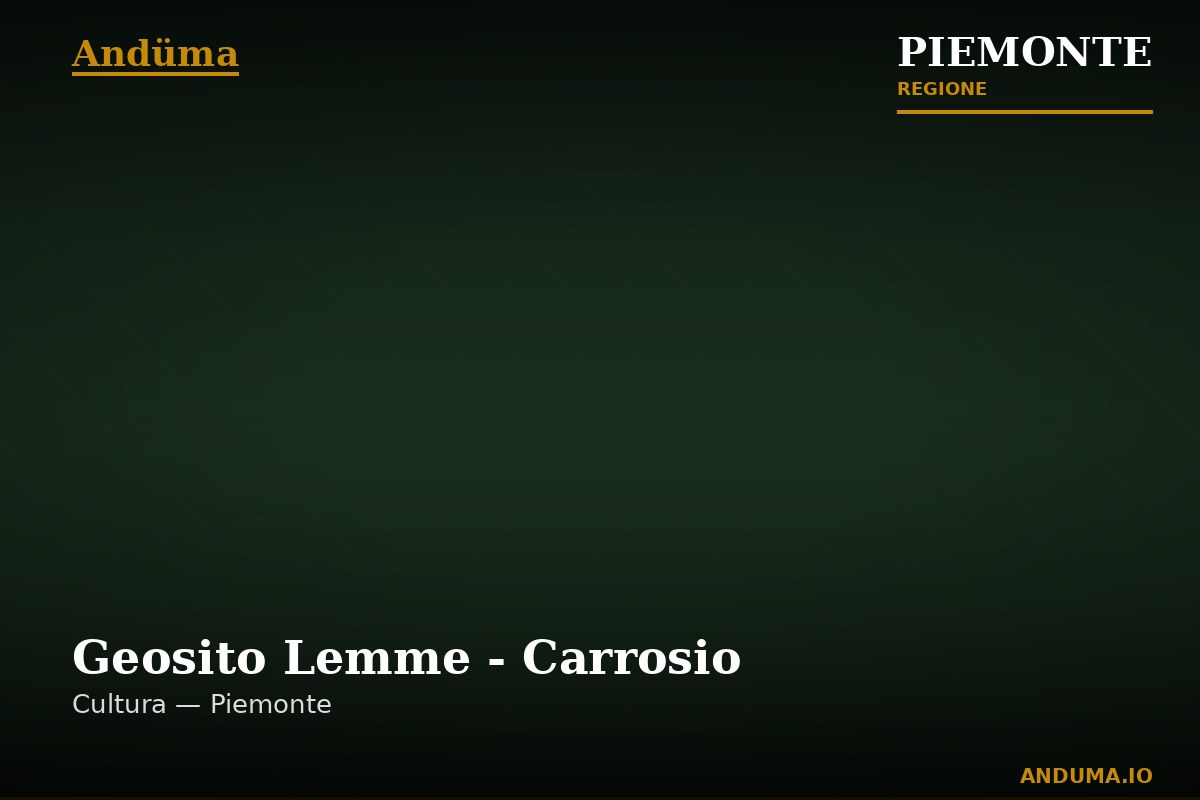 Geosito Lemme - Carrosio