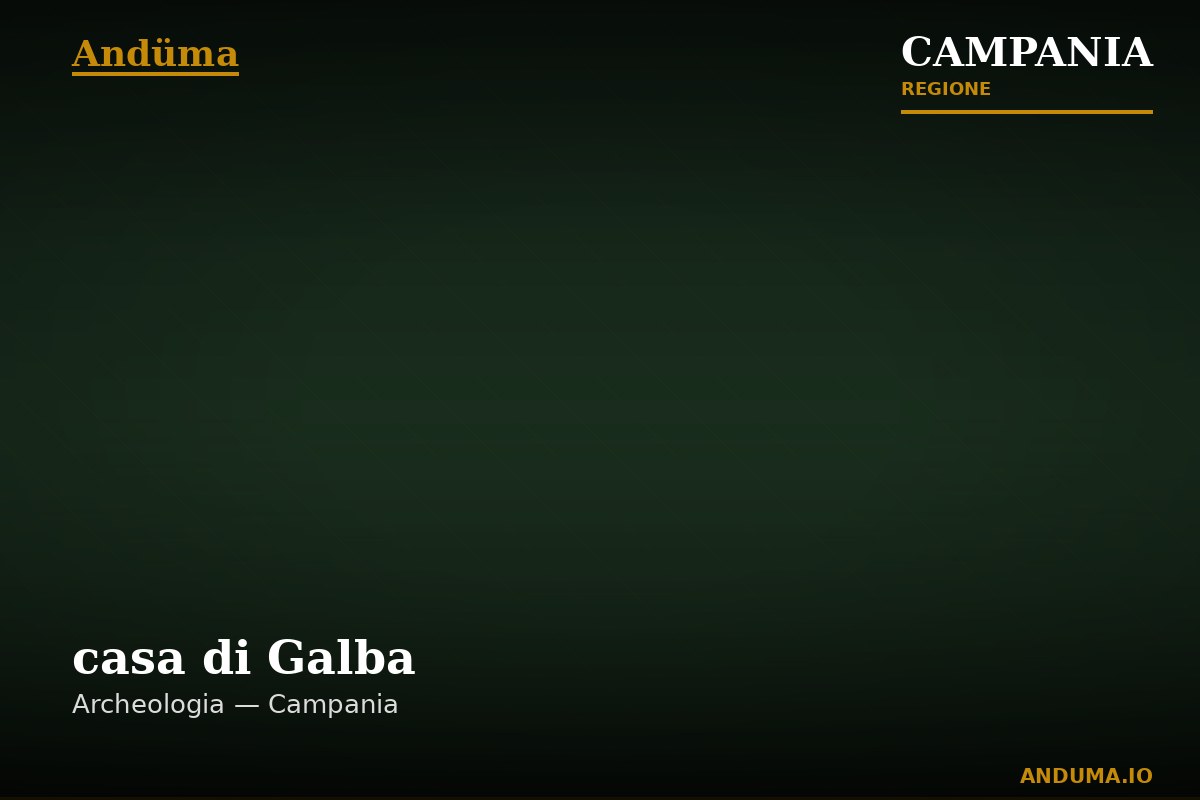 casa di Galba — Punto di interesse , Napoli