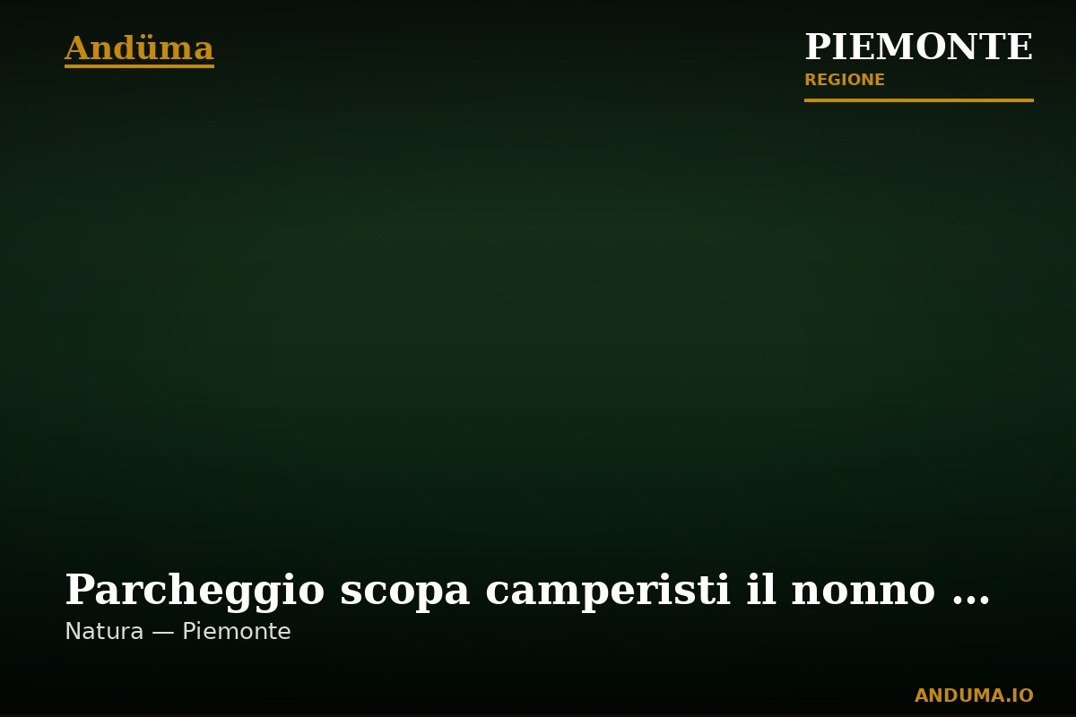 Parcheggio scopa camperisti il nonno bighouse — Punto di interesse a Scopello, Vercelli