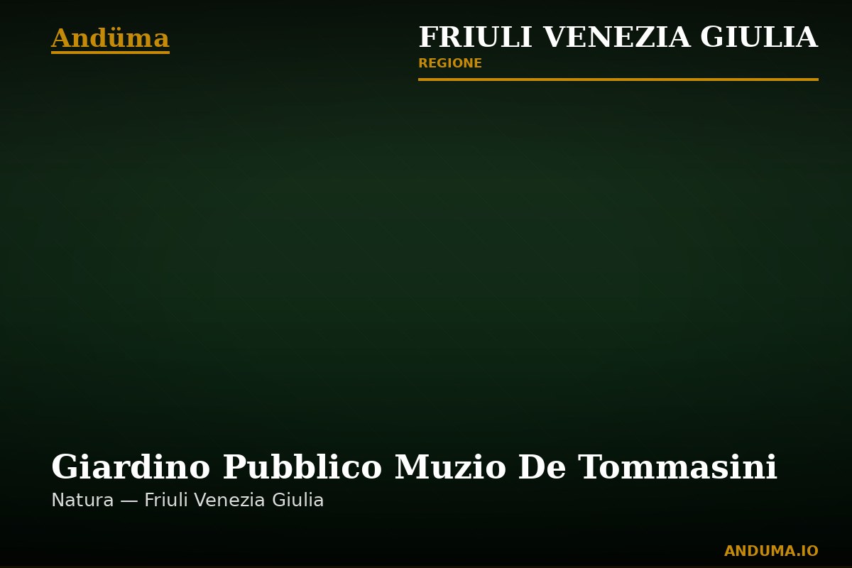 Giardino Pubblico Muzio De Tommasini — Punto di interesse a Trieste, Trieste