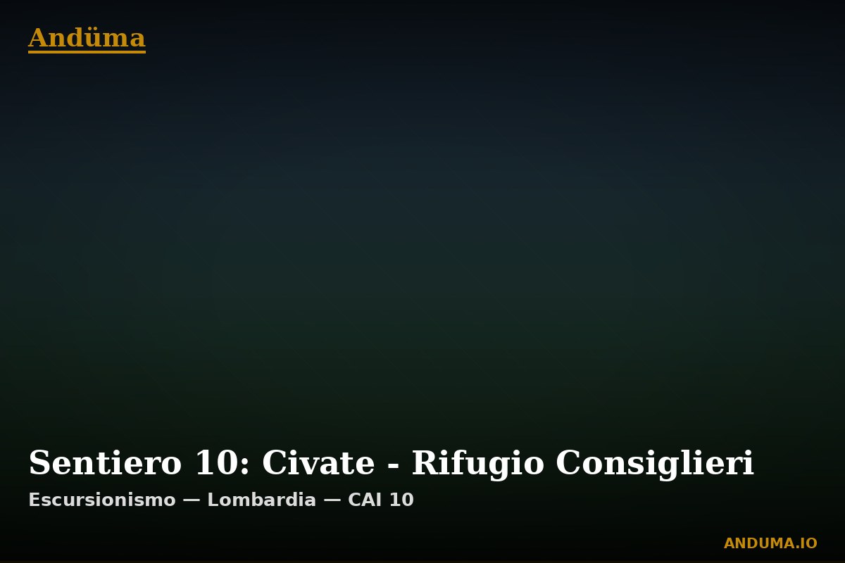 Sentiero 10: Civate - Rifugio Consiglieri — Punto di interesse , Piedmont