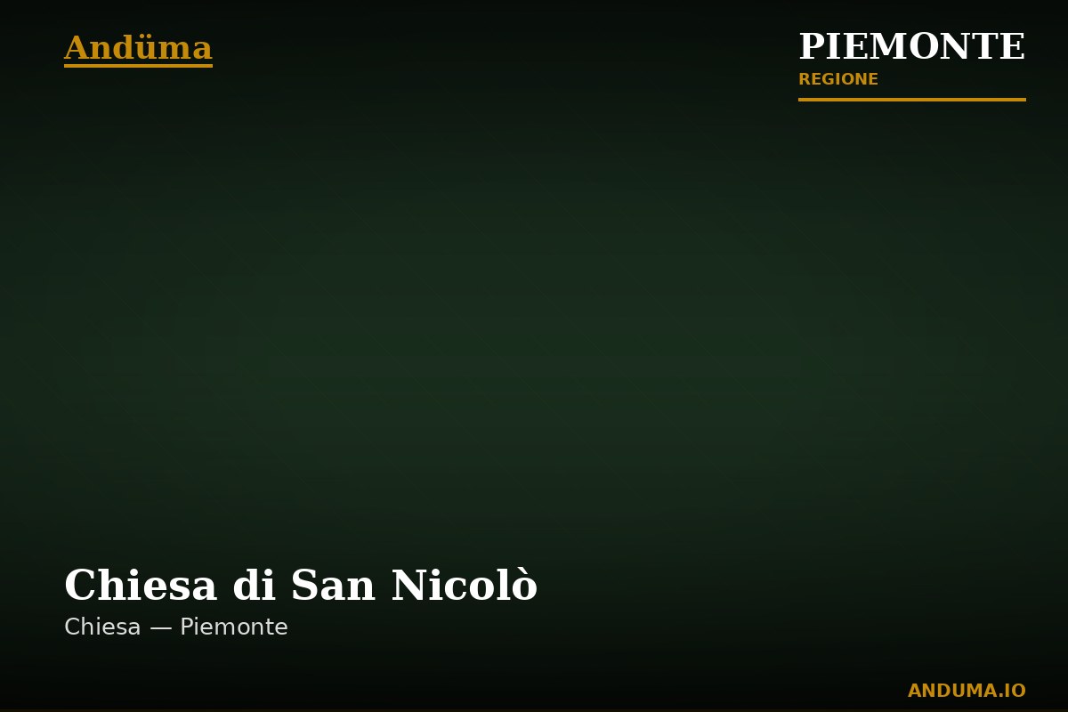 Chiesa di San Nicolò — Punto di interesse a Ovada, Alessandria