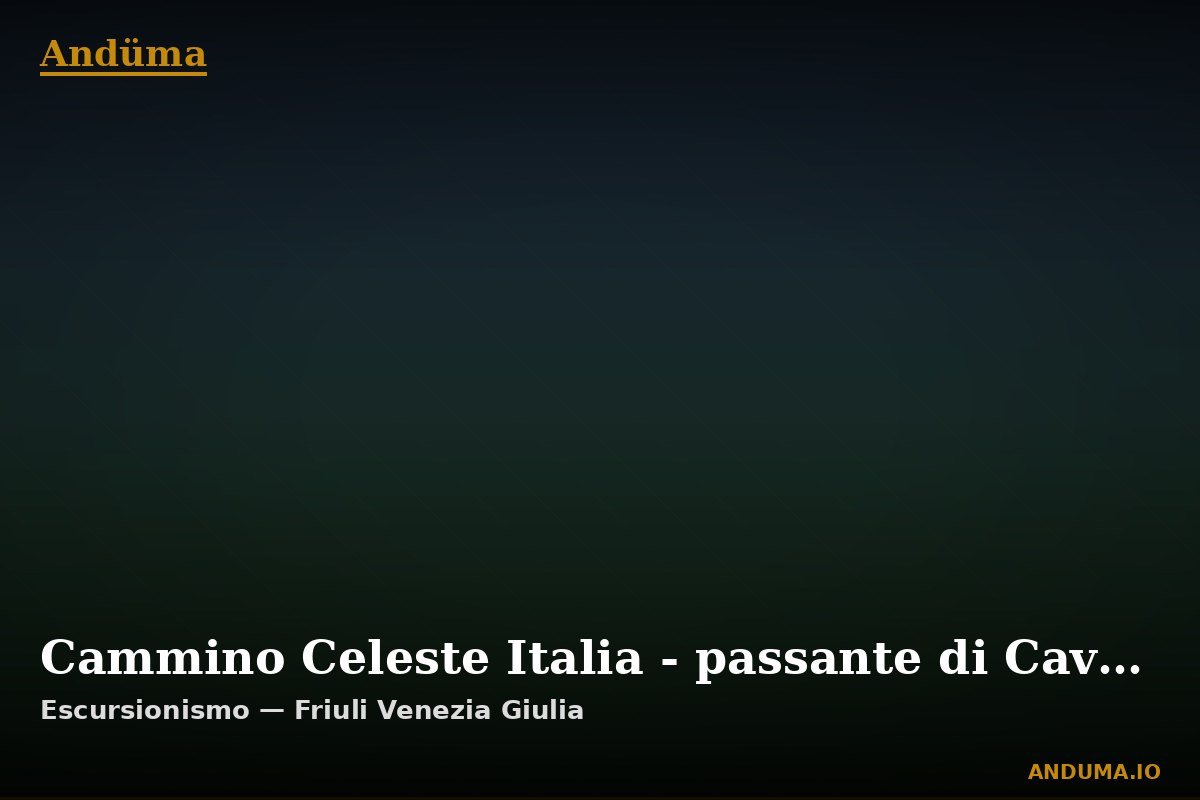 Cammino Celeste Italia - passante di Cavenzano — Punto di interesse , Piedmont