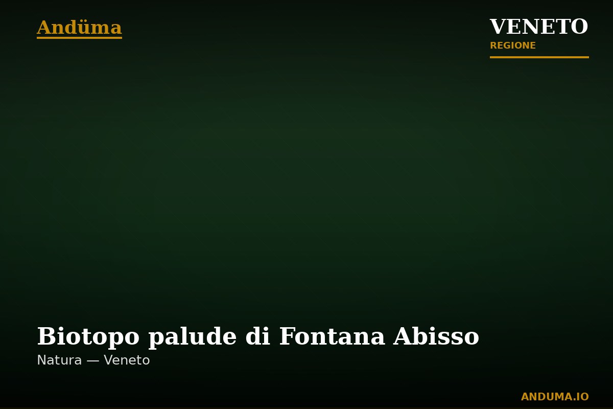 Biotopo palude di Fontana Abisso — Punto di interesse , Venezia