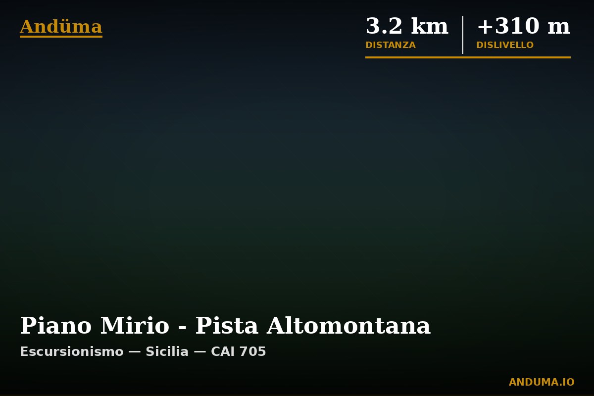 Piano Mirio - Pista Altomontana — Punto di interesse , Piedmont