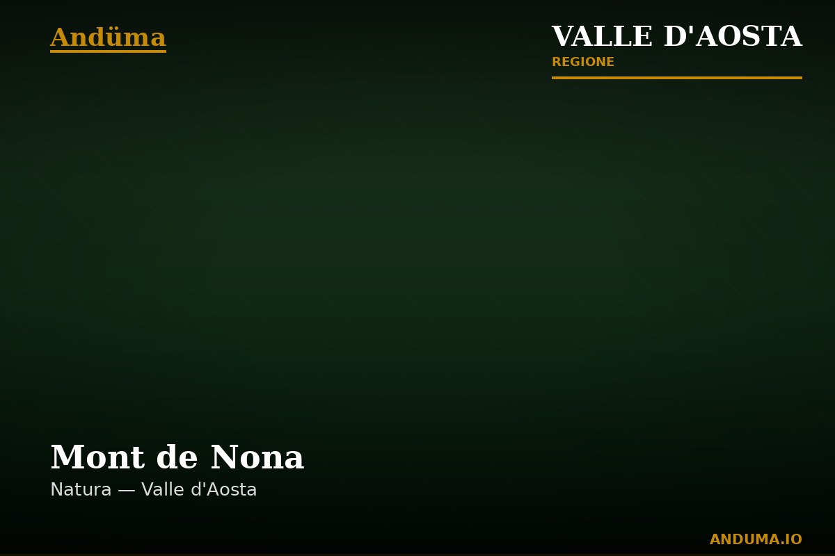 Mont de Nona — Punto di interesse a Courmayeur, Aosta