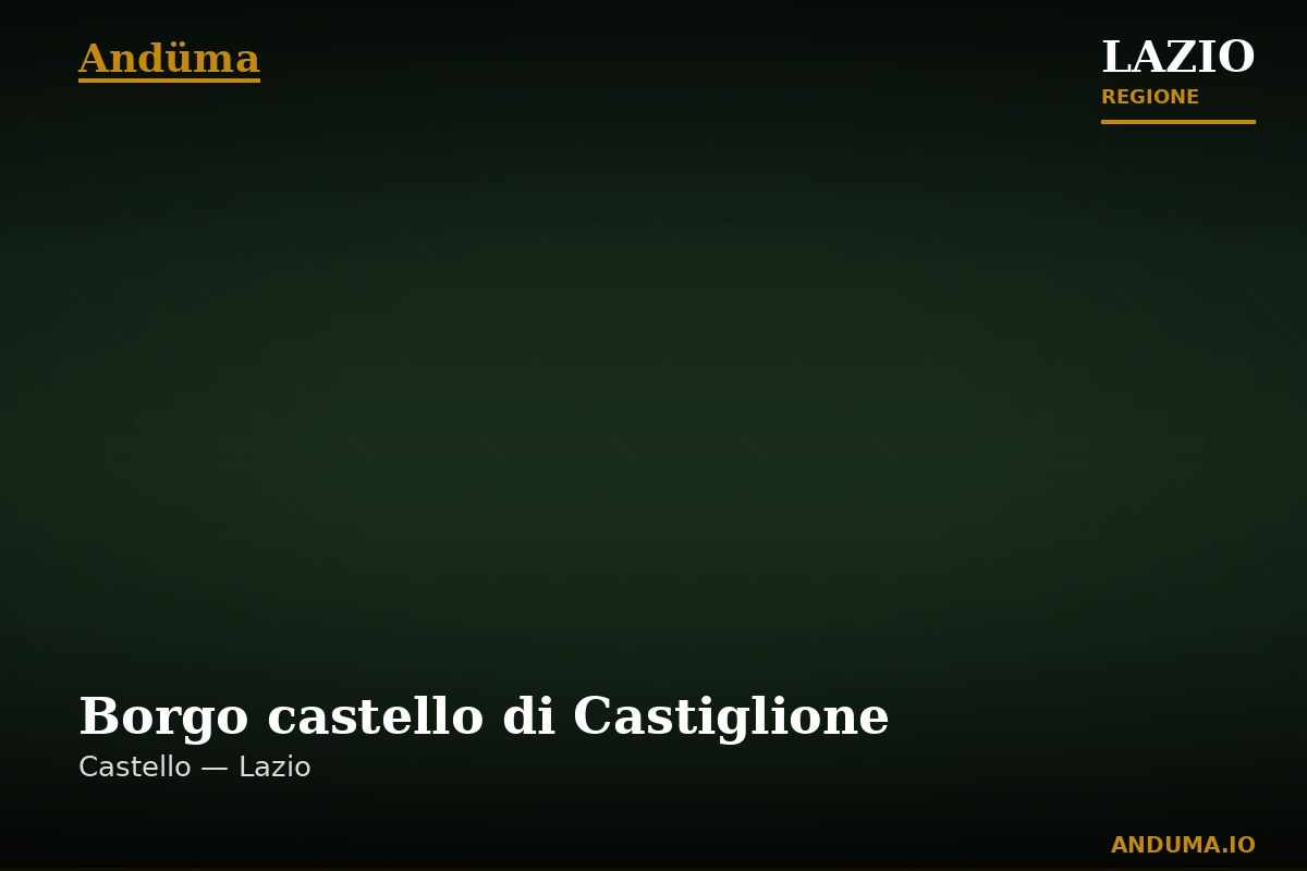 Borgo castello di Castiglione — Punto di interesse , Roma