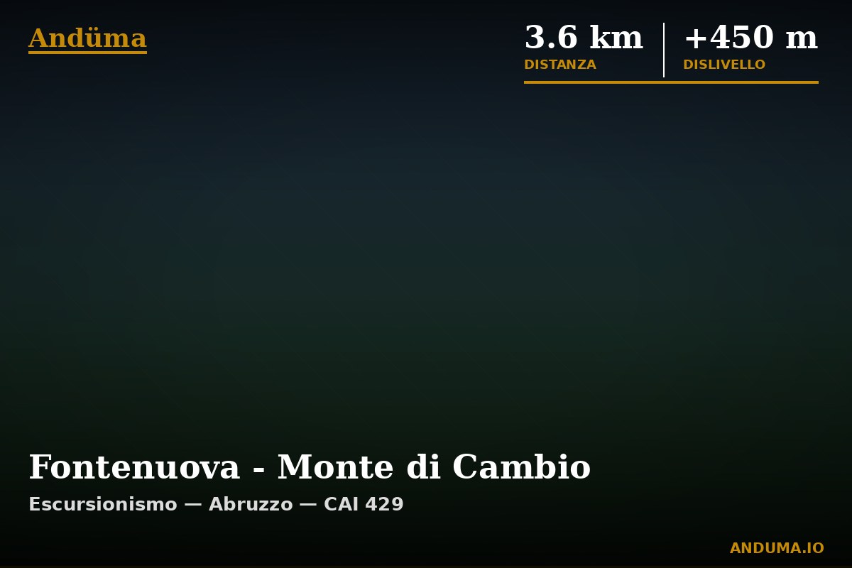 Fontenuova - Monte di Cambio — Punto di interesse , Piedmont