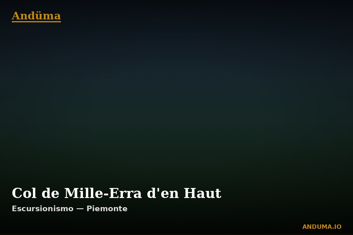 Col de Mille-Erra d'en Haut — Punto di interesse , Piedmont