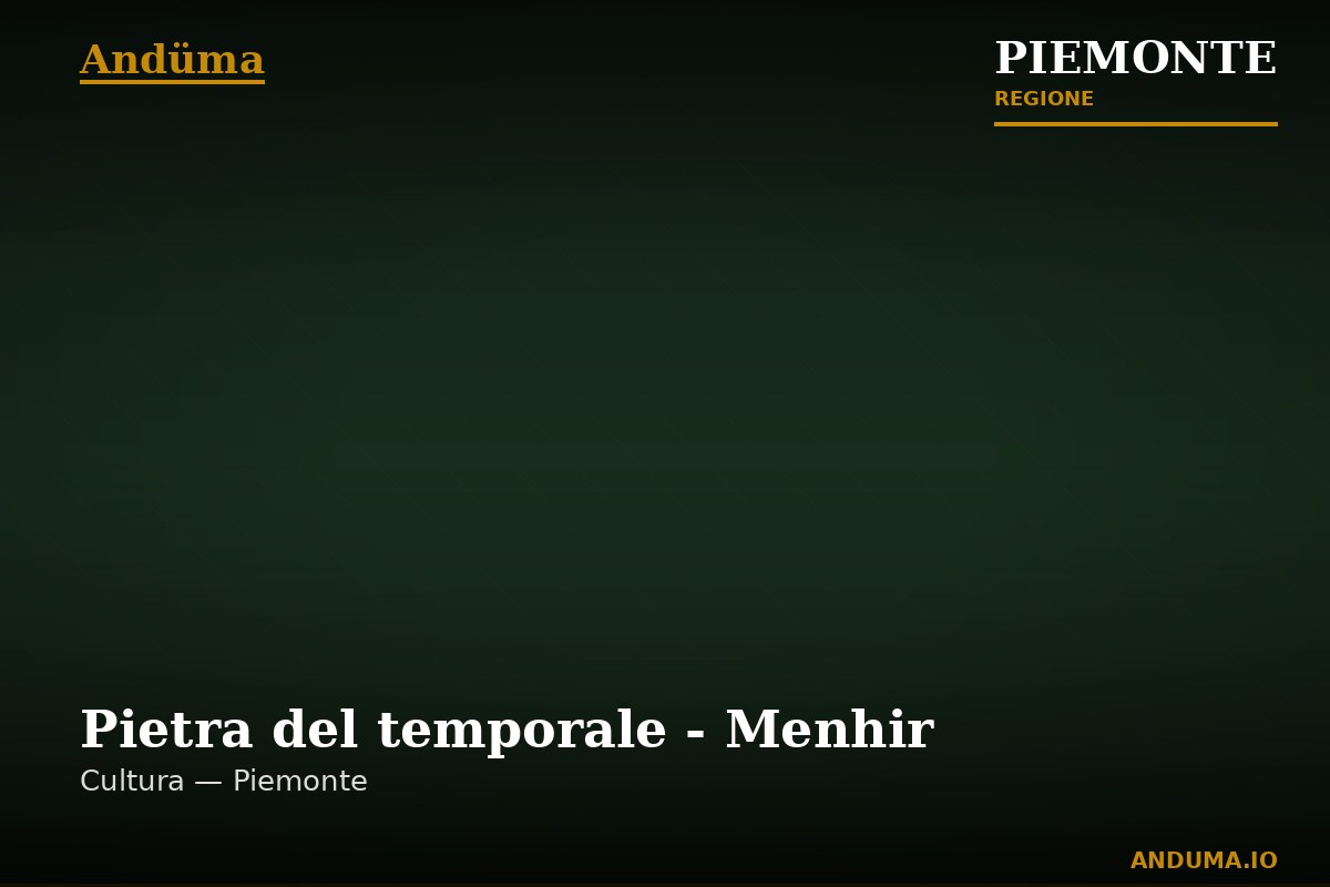 Pietra del temporale - Menhir — Punto di interesse a Valenza, Alessandria