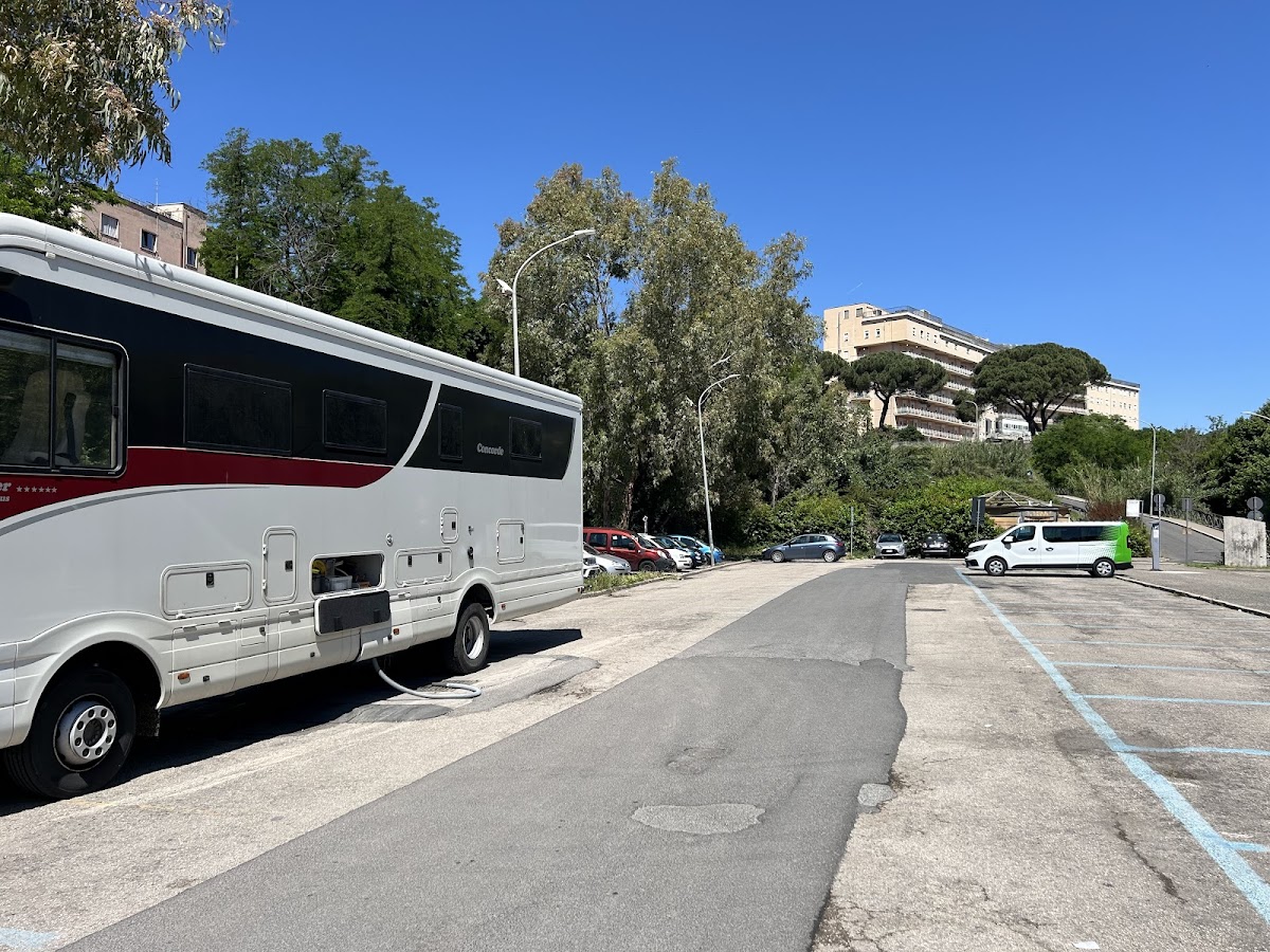 Parcheggio sosta Camper e Caravan — Punto di interesse a Tivoli, Roma