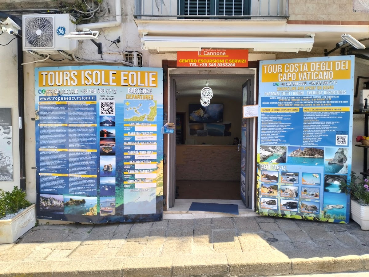 TROPEA ESCURSIONI "IL CANNONE": Escursioni da Tropea alle Isole Eolie - Gite in barca costa degli Dei Tropea - Capo Vaticano — Point of interest in Tropea, Vibo Valentia