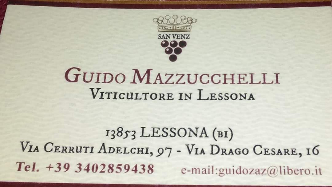 Guido Mazzucchelli Viticultore in Lessona
